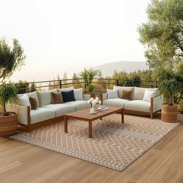 Nourison Positano Jute Indoo/Outdoor Moroccan Rug POS02 Home