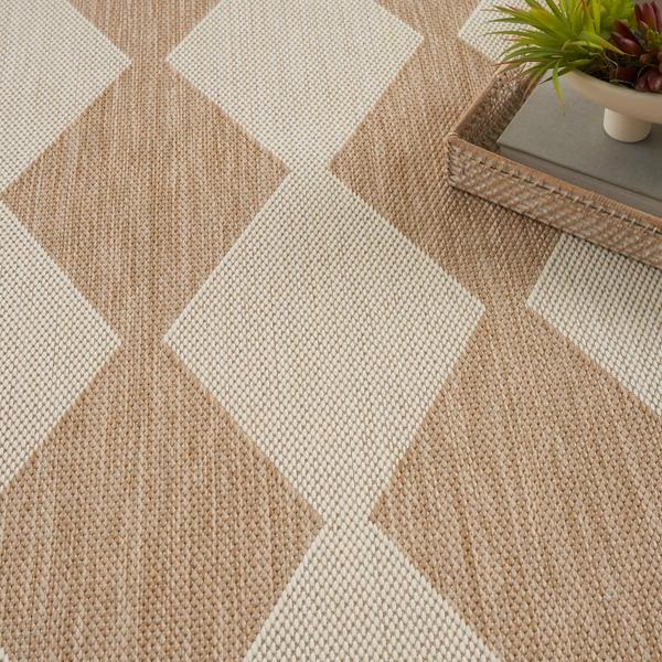 Nourison Positano Jute Indoor/Outdoor Geometric Rug POS04 Home
