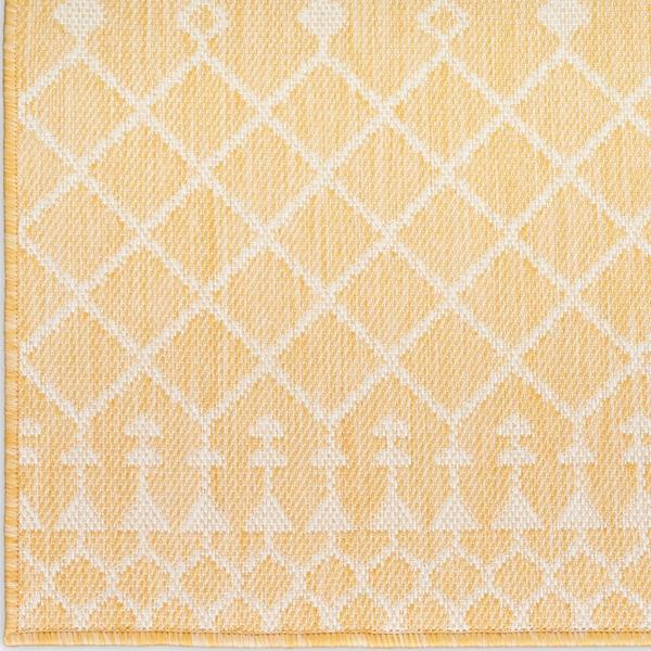 Nourison Positano Yellow Indoo/Outdoor Moroccan Rug POS02