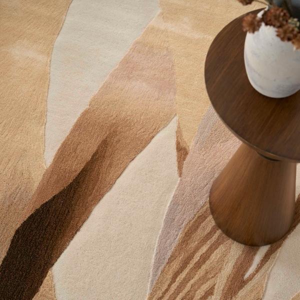Nourison Prismatic Abstract Nature-Inspired Beige Rug PRS35 Home