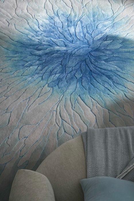 Nourison Prismatic Blue Indoor Only Floral Rug PRS39