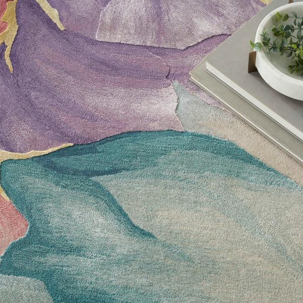 Nourison Prismatic Modern Abstract Ivory Rug PRS34 Home