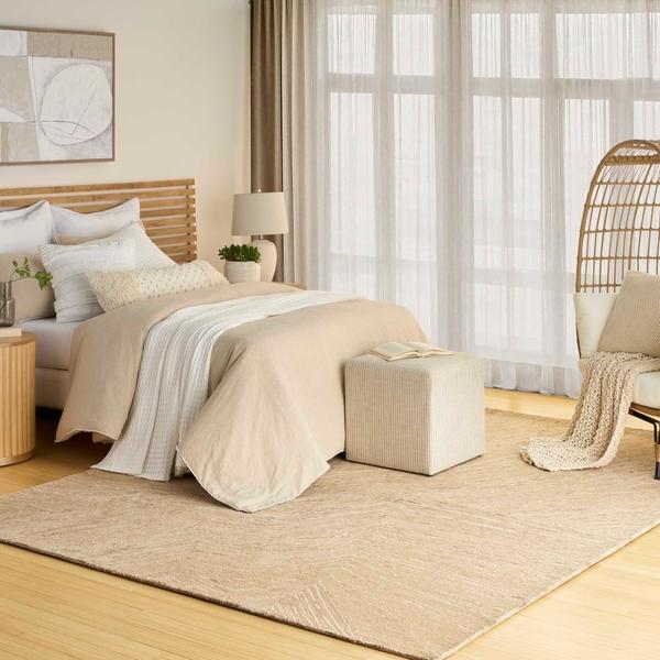 Nourison Pure Angles Camel Indoor Only Abstract Rug ANG01