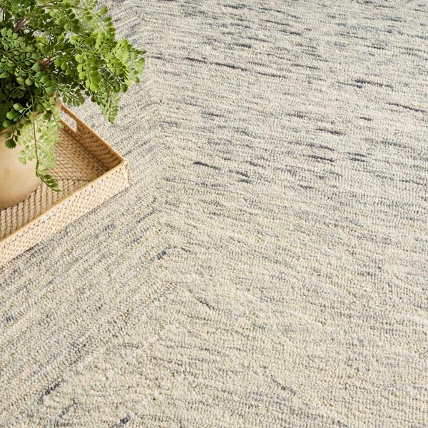 Nourison Pure Angles Grey Indoor Only Abstract Rug ANG01