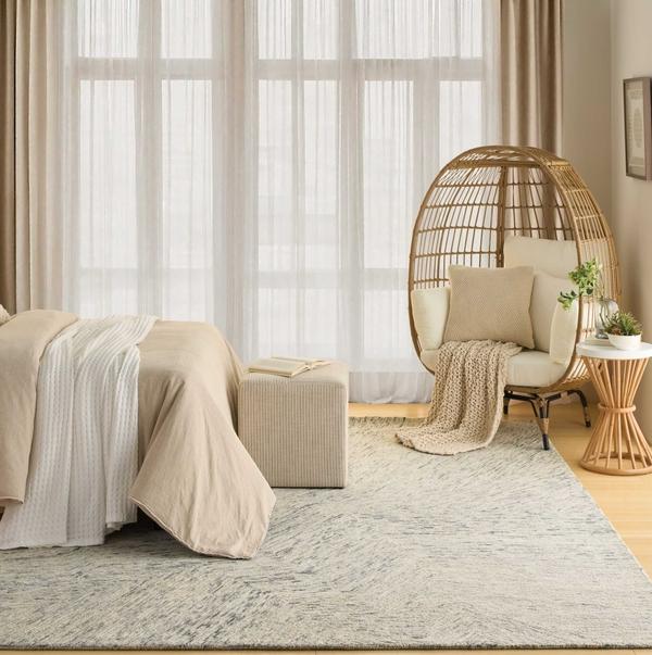 nourison Pure Angles Grey Indoor only Abstract Rug ANG01