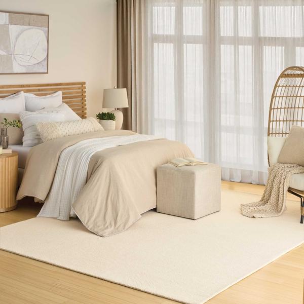 Nourison Pure Angles Ivory Indoor Only Abstract Rug ANG01