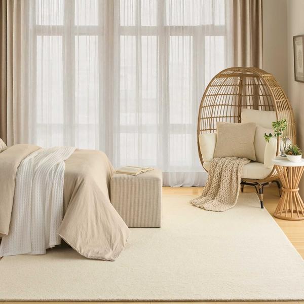 nourison Pure Angles Ivory Indoor only Abstract Rug ANG01