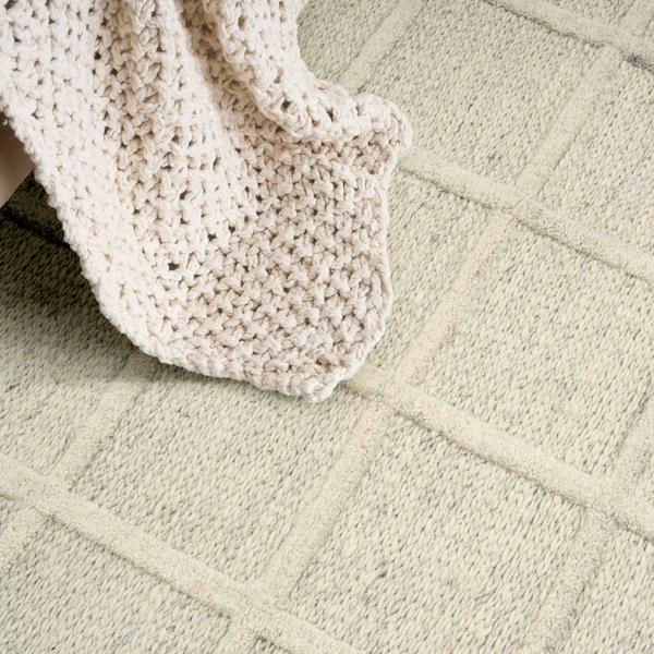 Nourison Pure Framework Ivory Indoor Only Geometric Rug FRA01