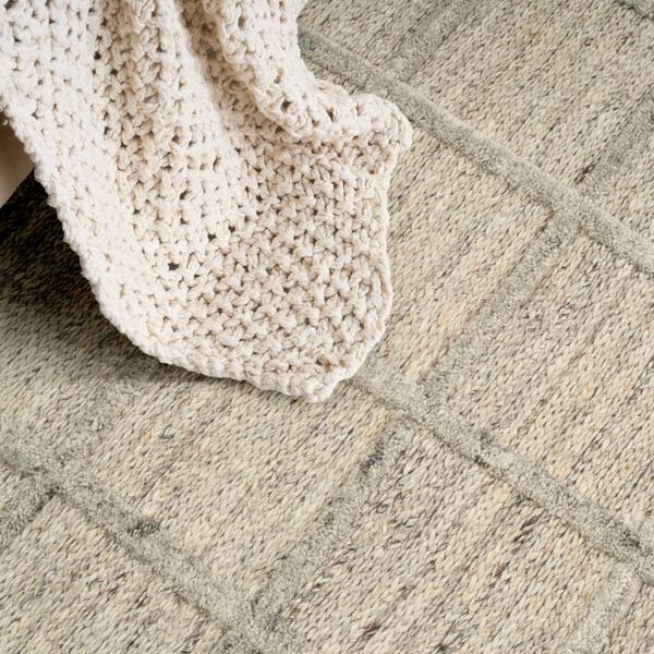 Nourison Pure Framework Silver Indoor Only Geometric Rug FRA01