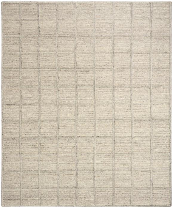Nourison Pure Framework Silver Indoor Only Geometric Rug FRA01
