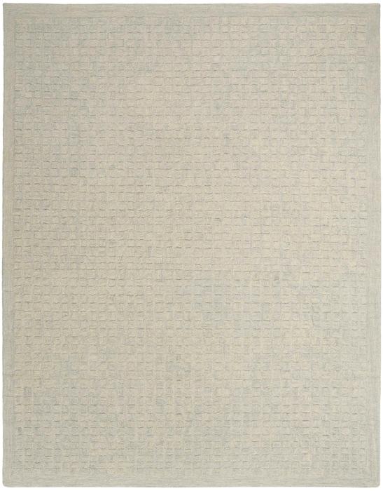 Nourison Pure Grids Light Blue Indoor Only Geometric Rug PGR01
