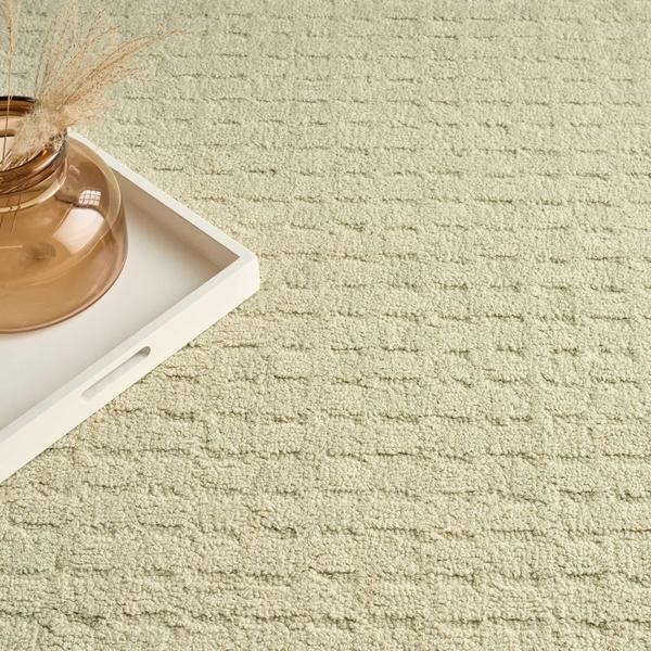 Nourison Pure Grids Light Green Indoor Only Geometric Rug PGR01