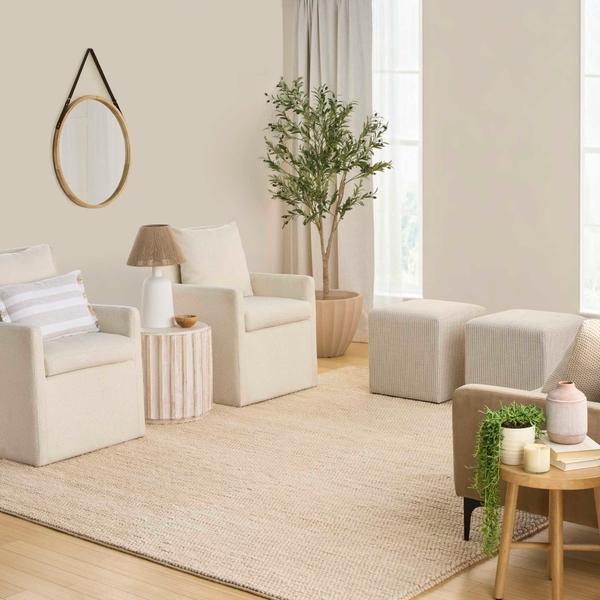 Nourison Pure Knots Beige Indoor Only Solid Rug KNT01