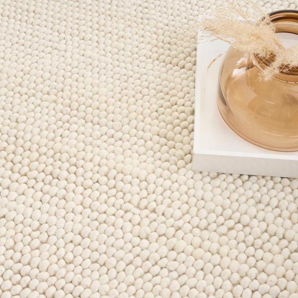 Nourison Pure Knots Ivory Indoor Only Solid Rug KNT01