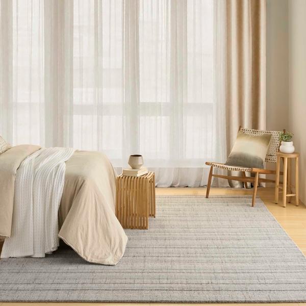 nourison Pure Multi Weave Grey Indoor only Solid Rug MTW01