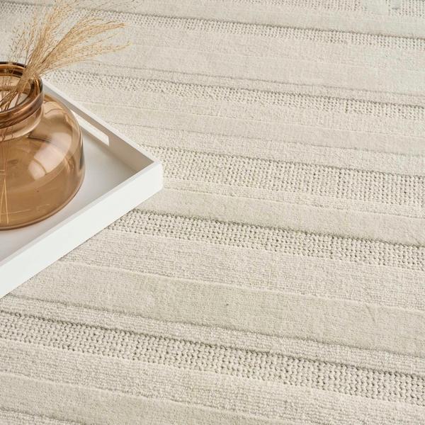 Nourison Pure Multi Weave Ivory Indoor Only Solid Rug MTW01