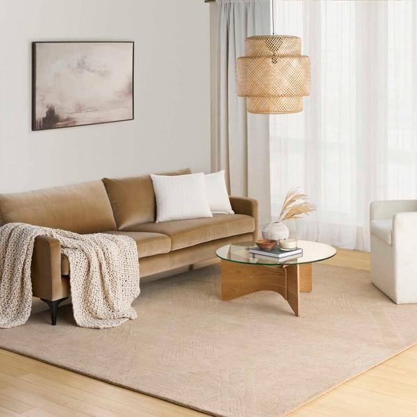 Nourison Pure Patterns Camel Indoor Only Abstract Rug PRN01