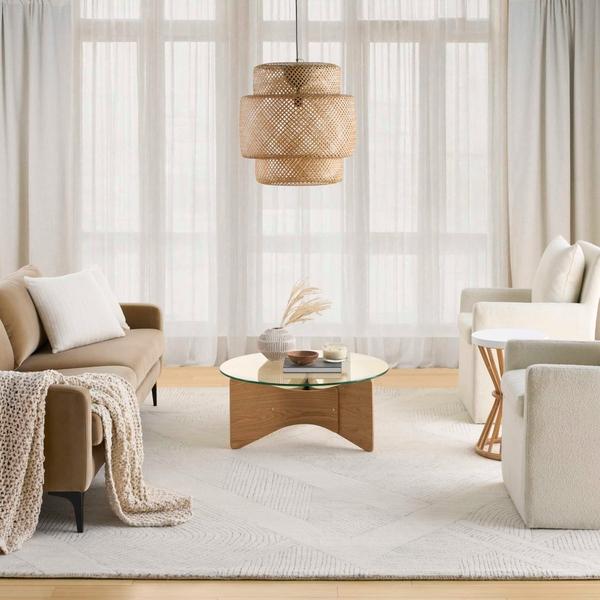 nourison Pure Patterns Ivory Grey Indoor only Abstract Rug PRN01