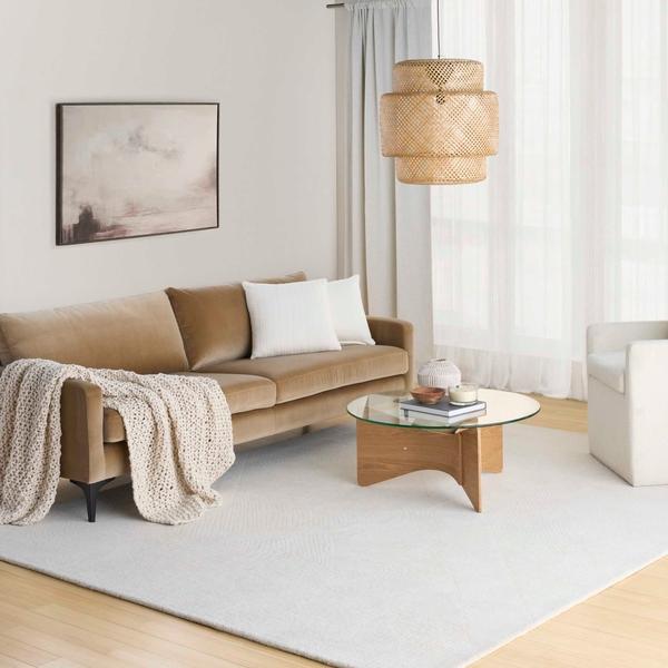 Nourison Pure Patterns Ivory Indoor Only Abstract Rug PRN01