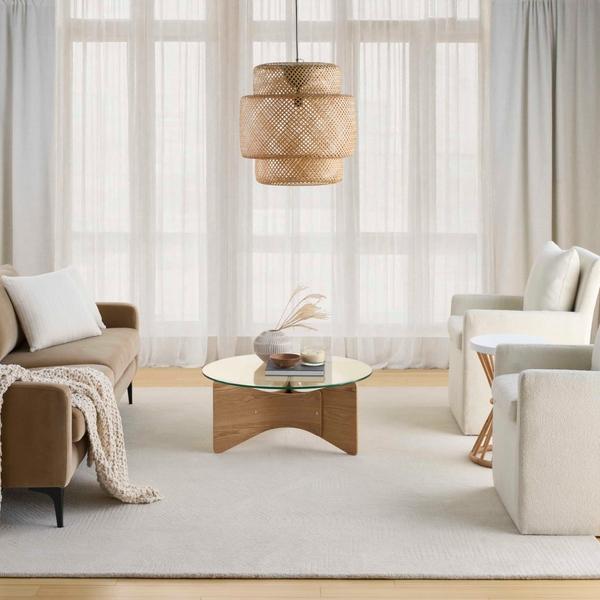 nourison Pure Patterns Ivory Indoor only Abstract Rug PRN01