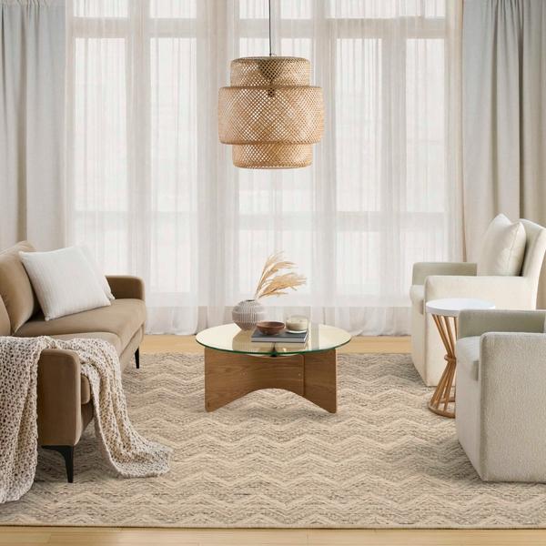 nourison Pure Purl Grey Ivory Indoor only Geometric Rug PUU01