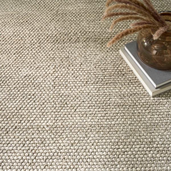Nourison Pure Rows Ivory Grey Indoor Only Geometric Rug ROW01