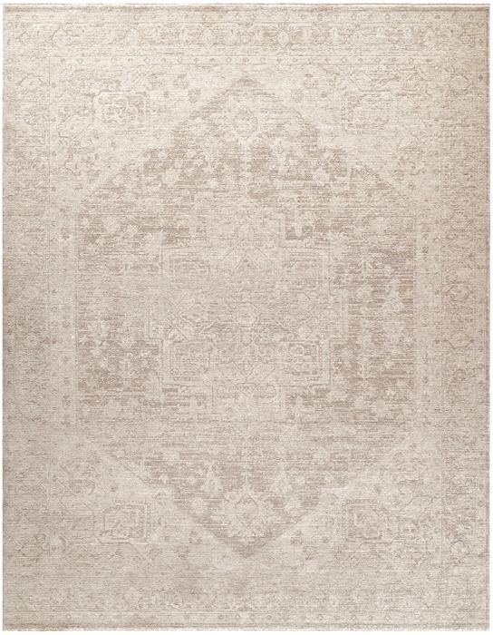 Nourison Pure Shades Beige Indoor Only Persian Rug SAD02