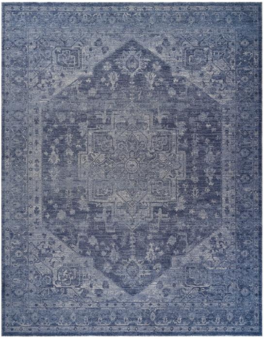 Nourison Pure Shades Blue Indoor Only Persian Rug SAD02