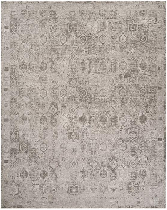 Nourison Pure Shades Grey Indoor Only Persian Rug SAD01