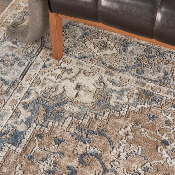 Nourison Quarry Beige Grey Indoor Only Persian Rug QUA05 Home