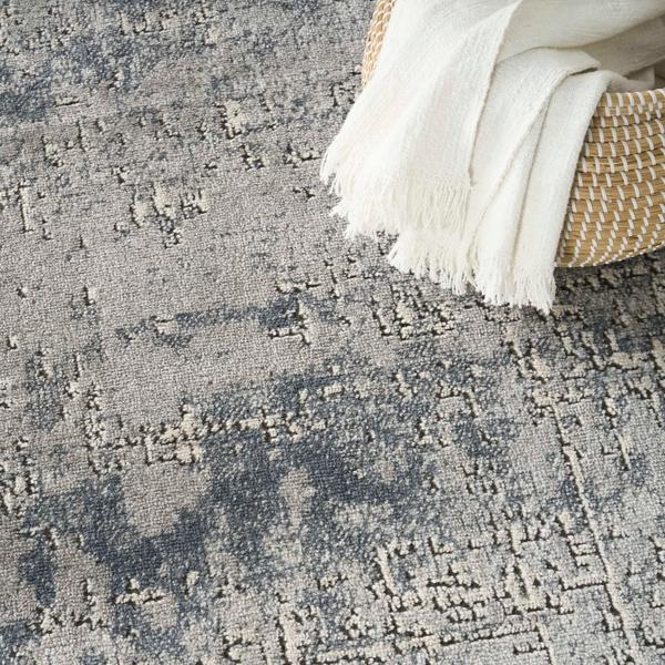 Nourison Quarry Dark Grey Indoor Only Abstract Rug QUA17