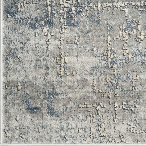 nourison Quarry Dark Grey Indoor only Abstract Rug QUA17