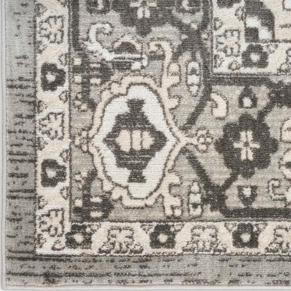 nourison Quarry Grey Indoor only Persian Rug QUA05 Home