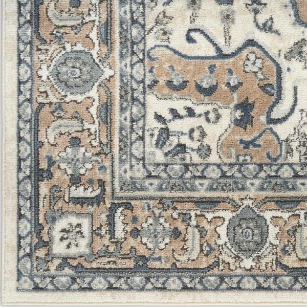 nourison Quarry Ivory Taupe Indoor only Persian Rug QUA18