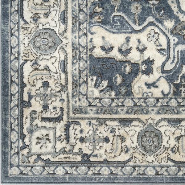 nourison Quarry Navy Ivory Indoor only Persian Rug QUA18