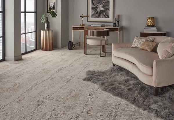 nourison RUSTIC TEXTURES ABSTRACT MOSIAC RUS06 SANDSTONE BROADLOOM BROADLOOM CARPET