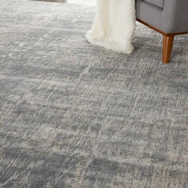 Nourison RUSTIC TEXTURES RUS01 IVORY/SILVER AREA RUG