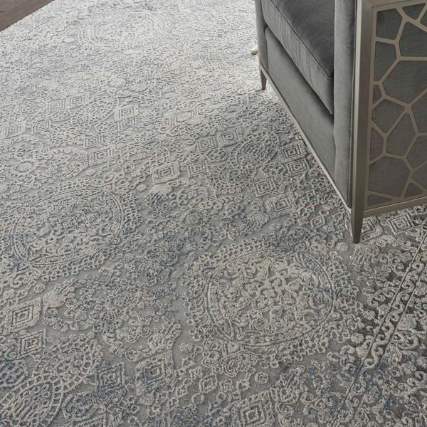 Nourison RUSTIC TEXTURES RUS09 IVORY/LIGHT BLUE AREA RUG