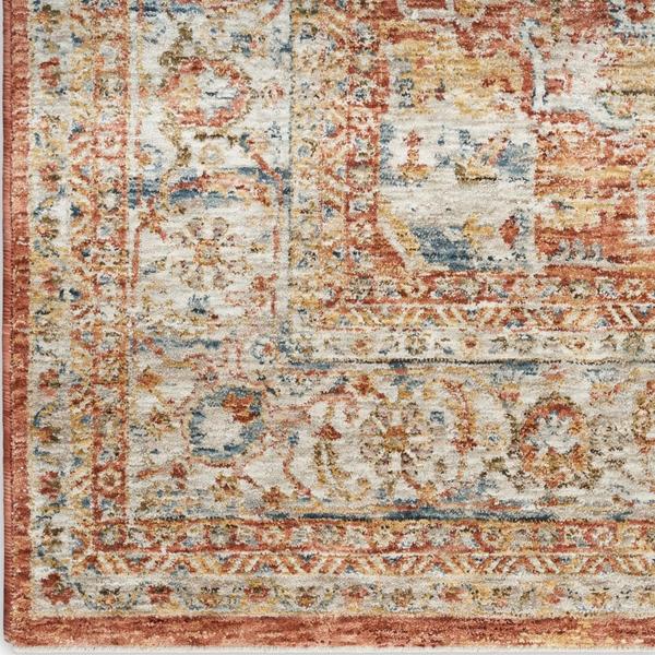 nourison Sahar Vintage Faded Persian Ivory/Multicolored Rug SHR06 Home