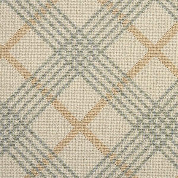 nourison SANDS POINT COASTAL PLAID CSTPL IVORY/MIST BROADLOOM BROADLOOM CARPET