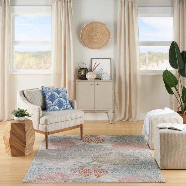 Nourison Seaside Multicolor Indoor Only Nature Rug SDS04