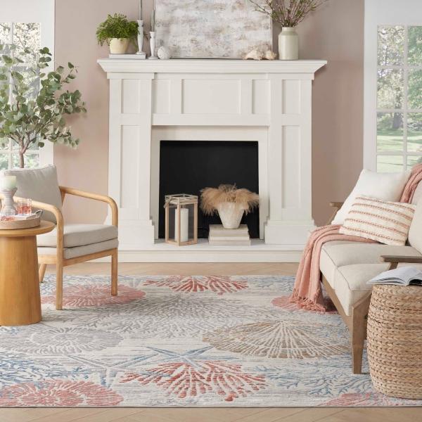 Nourison Seaside Multicolor Indoor Only Nature Rug SDS04