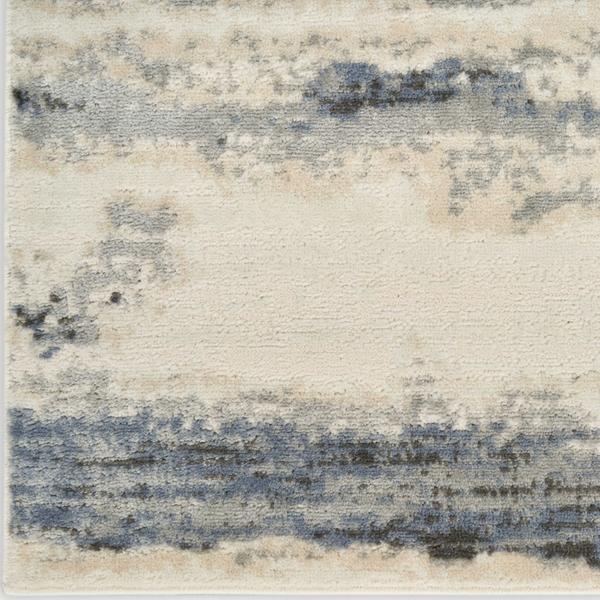 nourison Serenity Home Blue Multicolor Indoor only Abstract Rug SRH12