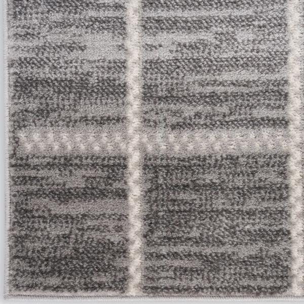 nourison Serenity Home Grey Ivory Indoor only Geometric Rug SRH05 Home