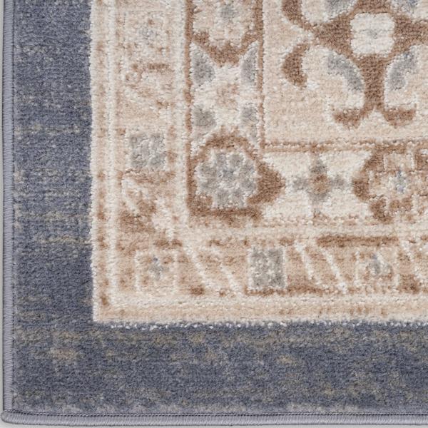 nourison Serenity Home Ivory Blue Indoor only Persian Rug SRH01 Home