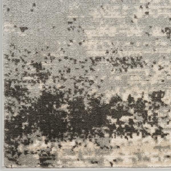 nourison Serenity Home Ivory Grey Indoor only Abstract Rug SRH06 Home