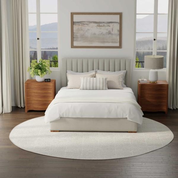 Nourison Serenity Home Ivory Indoor Only Geometric Rug SRH05