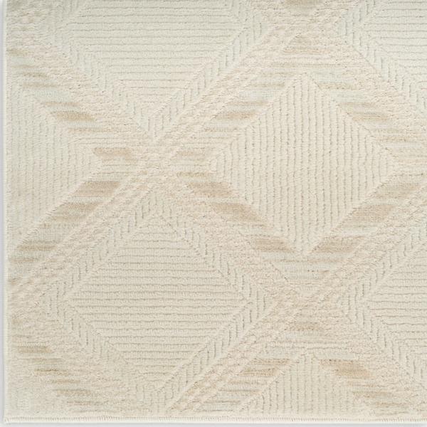 nourison Serenity Home Ivory Indoor only Geometric Rug SRH11