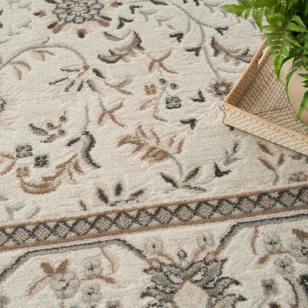 Nourison Serenity Home Ivory Mocha Indoor Only Persian Rug SRH02