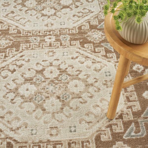 Nourison Serenity Home Ivory Mocha Indoor Only Persian Rug SRH01 Home